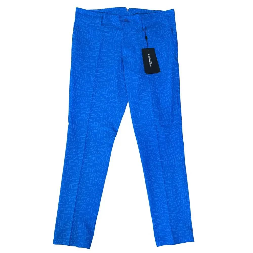 J.Lindeberg Tim Pant | Lapis Bridge Swirl | 32x32 | NWT | Golf Trousers